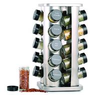 Orii GSR3421 Rivetto Rotating Spice Rack, Steel with Black caps