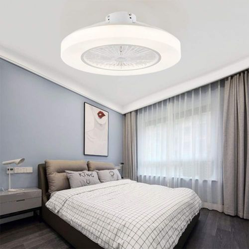  [아마존베스트]Orillon 22 Thin Modern Ceiling Fan with Light for Indoor Kitchen Bathroom Bedroom,Remote LED 3 Color Lighting Low Profile Flush Mount Quiet Electric Fan with 4 ABS Blades and Plast