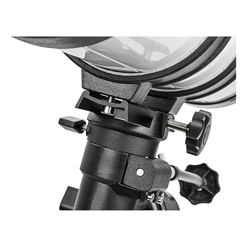  Orion Observer 114mm Equatorial Reflector Telescope Kit for Adult Astronomy Beginners - Includes Planisphere, Flashlight, MoonMap & Observer's Guide