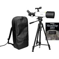 Orion GoScope 80mm Backpack Refractor Telescope - Portable Travel Telescope with Eyepieces, Accessories and Backpack for Stargazing On-The-Go