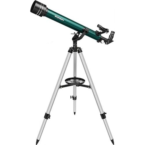  Orion Observer II 60mm Altazimuth Refractor Telescope for Kids & Young Adults - Ideal First Telescope Astronomy Gift Includes Eyepieces & MoonMap