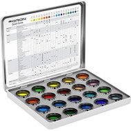Orion 5453 Premium 1.25 Inch 20-Piece Color Planetary Filter Set (Multiple Colors)