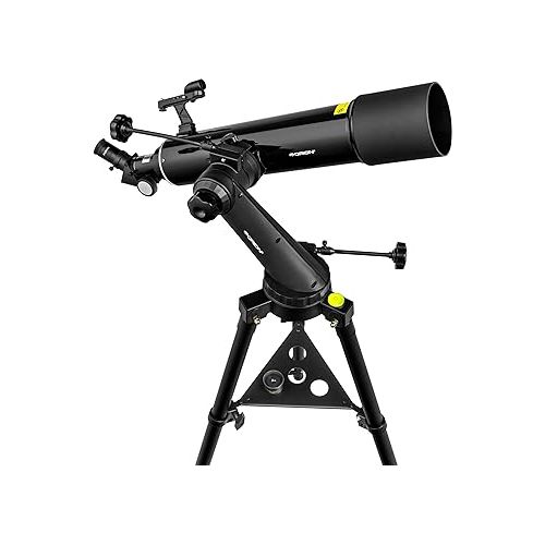  Orion VersaGo E-Series 90mm Altazimuth Refractor Telescope for Adults & Families - Portable Beginner Scope for Moon, Planets, Earth and Space Viewing