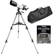Orion StarBlast 90mm Altazimuth Travel Refractor Telescope for Adults & Families - Portable Beginner Scope with Tripod, Accessories and Carry Case