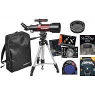 Orion Goscope III 70mm Refractor Special Travel Telescope Kit, Red (21099)