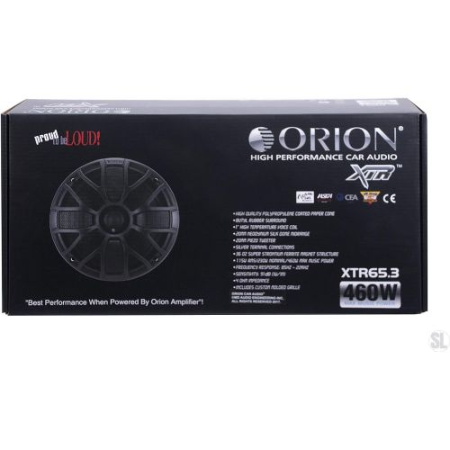  ORION Orion XTR65.3 400W 6.5 3-Way XTR Series Coaxial Car Speakers