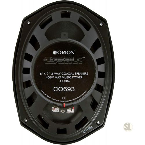  ORION Orion CO693 6x9 3-Way Cobalt Series Coaxial Car Speakers