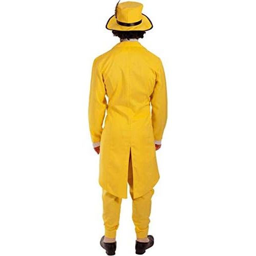  할로윈 용품Orion Costumes Mens Deluxe Manic Superhero Fancy Dress Costume Gangster Suit Yellow