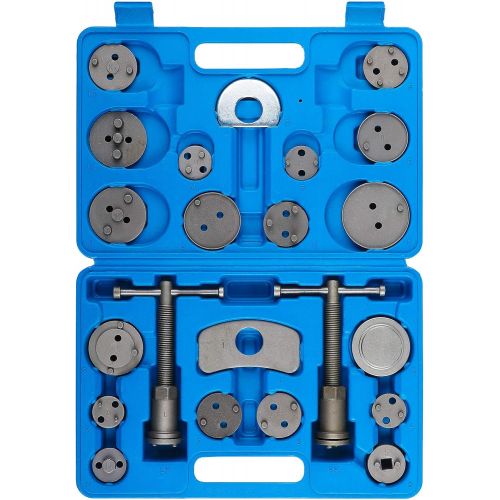  Orion Motor Tech 24-Piece Disc Brake Caliper Tool Kit, Front and Rear Brake Piston Compression Tool, Professional Automotive Mechanic Tool Set