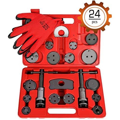  Orion Motor Tech 24PCS Master Disc Brake Piston Caliper Compressor Spreader Tool Set | Brake Pad Replacement Reset Wind Back Kit