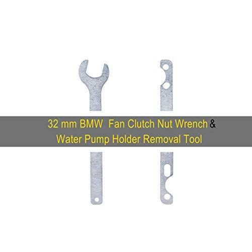  Orion Motor Tech 32mm Fan Clutch Nut Wrench, Water Pump Holder Removal Tool Kit for BMW E34 E46 E90 E39 E36