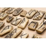 /OrionOddities Handmade Runes made in Real Bone