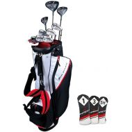 Orlimar Mach 1 Men’s Complete Golf Club Set with Titanium Driver, Stainless Fairway Wood, Hybrid, Irons and Stand Bag