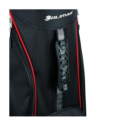  Orlimar CRX 14.6 Golf Cart Bag, 14-Way Divider Top, 6 Zippered Pockets Including Insulated Cooler Pocket