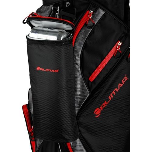  Orlimar CRX Cooler Golf Cart Bags with Removable Insulated Soft Cooler Bag, 15-Way Divider Top, Dedicated Putter Pitt