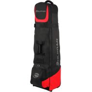 Orlimar 6.0 Deluxe Golf Travel Bag with Wheels - Black/Red
