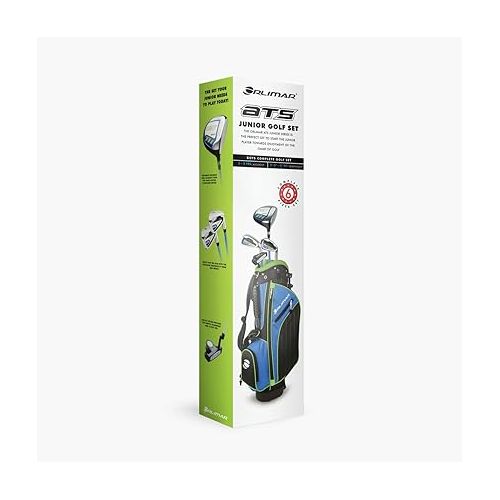  Orlimar Golf ATS Junior Boy's Golf Set with Bag, Right and Left Hand, Ages 5-8, Blue/Lime (4 Clubs)