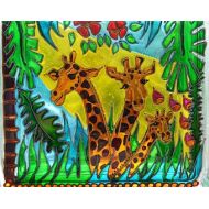 OrnatelyLanterns Giraffe Glass Block, Giraffe Night Light, Giraffes Sun Catcher, Hand Painted Recycled Glass, Giraffe Art, Garden Ornament, Giraffes Gift