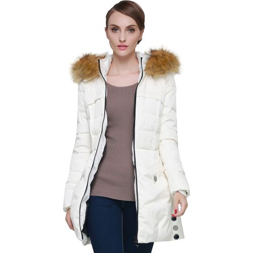  [아마존 핫딜] Orolay Womens Down Jacket with Faux Fur Trim Hood