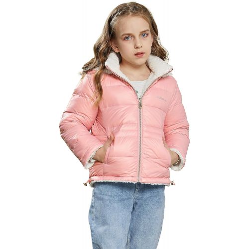  Orolay Girls Fleece Down Jacket Boys Warm Winter Coat Hooded Puffer Jacket