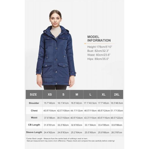  Orolay Womens Thickened Puffer Down Jacket Hooded Coat Winter