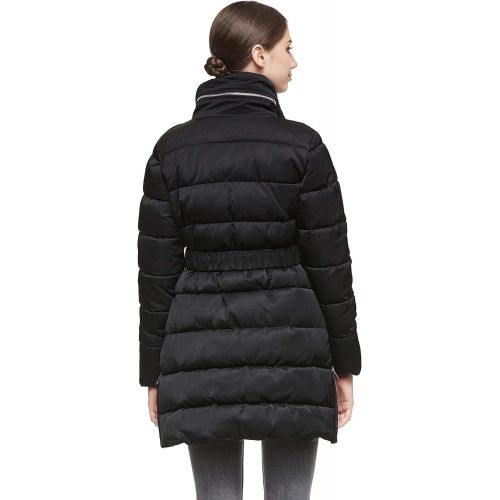  Orolay Women Warm Cotton-Padded Jacket with Waist Belt Coat