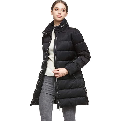  Orolay Women Warm Cotton-Padded Jacket with Waist Belt Coat