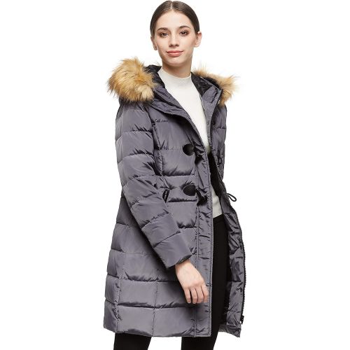  Orolay Womens Down Jacket Hooded Outdoor Winter Thickened Coat