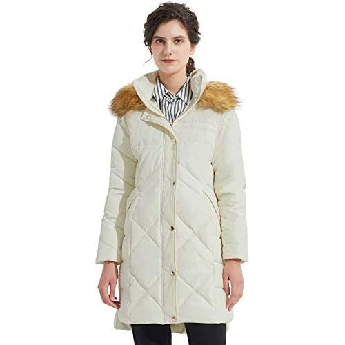  Orolay Womens Diamond Quilted Down Jacket Windproof Winter Coat Hooded Parka