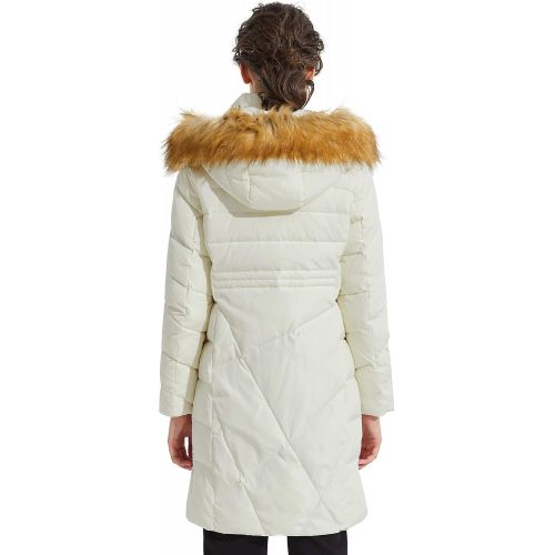  Orolay Womens Diamond Quilted Down Jacket Windproof Winter Coat Hooded Parka