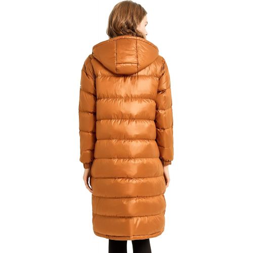  Orolay Womens Hooded Down Jacket Long Winter Coat Puffer Jacket