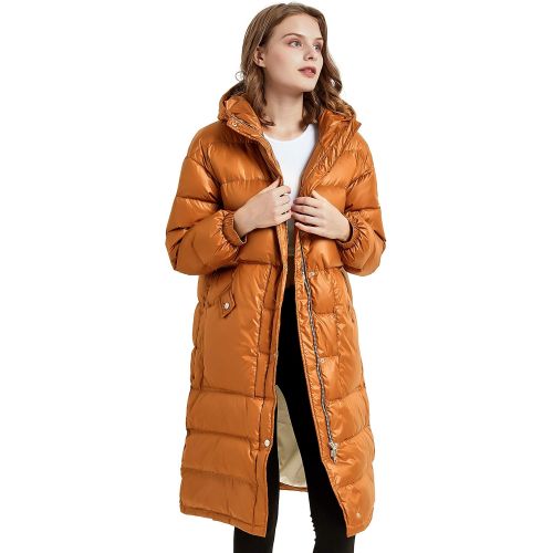  Orolay Womens Hooded Down Jacket Long Winter Coat Puffer Jacket