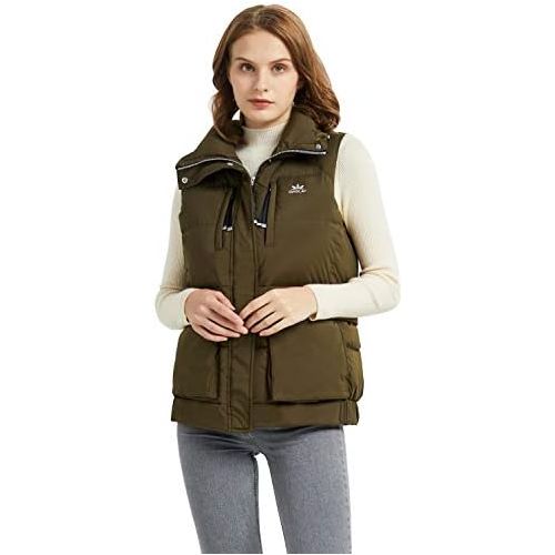  Orolay Womens Light Down Vest Packable Stand Collar Jacket Winter Puffer Gilet