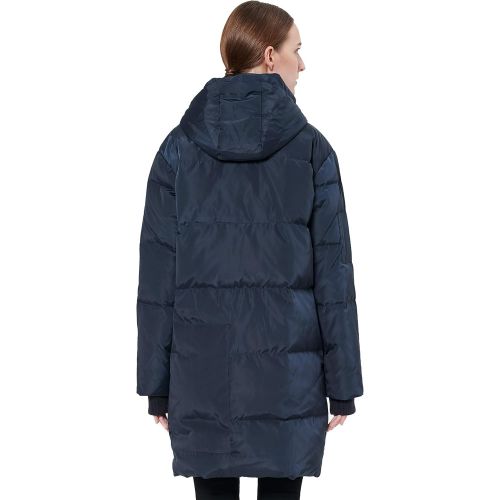  Orolay Womens Thickened Down Jacket Hooded Winter Coat Plus Size Puffer Jacket