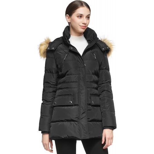  Orolay Womens Thickened Down Jacket Winter Coat Puffer Jacket with Fur Hood