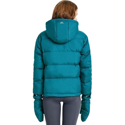  Orolay Women’s Short Down Jacket Puffer Coat Stand Collar with Gloves