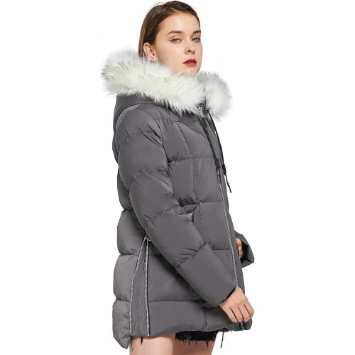  Orolay Womens Thickened Winter Bubble Down Coat Inner Vest Hooded Puffer Jacket