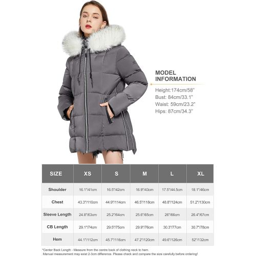  Orolay Womens Thickened Winter Bubble Down Coat Inner Vest Hooded Puffer Jacket