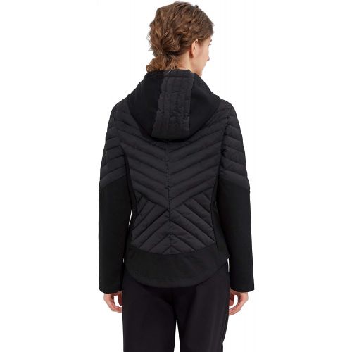  Orolay Womens Light Down Jacket Packable Winter Coat Hooded Cropped Puffer Jacket