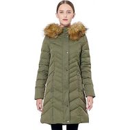 Orolay Womens Thickened Mid-Long Down Jacket with Hood