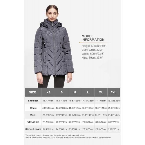  Orolay Womens Thickened Puffer Down Jacket Hooded Coat