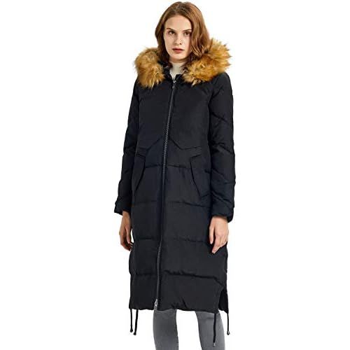  Orolay Womens Winter Drawstring Down Coat Removable Faux Fur