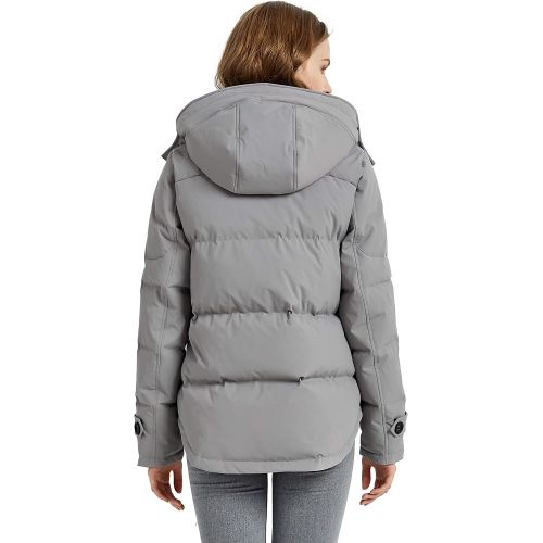  Orolay Womens Hooded Down Jacket Winter Coat Puffer Jacket with Pockets