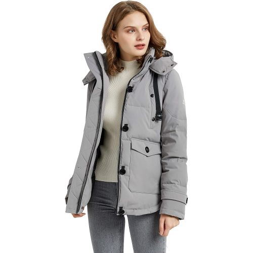  Orolay Womens Hooded Down Jacket Winter Coat Puffer Jacket with Pockets