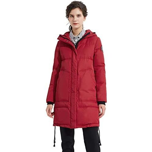  Orolay Womens Hooded Winter Down Coat Double Snap Puffer Jacket with Big Pockets
