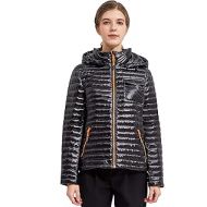 Orolay Womens Light Down Jacket Sports Winter Coat Hooded Cropped Puffer Jacket