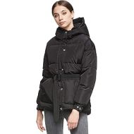 Orolay Womens Hooded Puffer Jacket Stand Collar Winter Bubble Down Coat with Blet