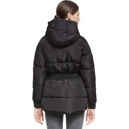  Orolay Womens Hooded Puffer Jacket Stand Collar Winter Bubble Down Coat with Blet