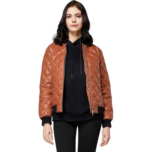  OrolayWomensLightCroppedPufferJacketPackableWinter Coat Down Jacket