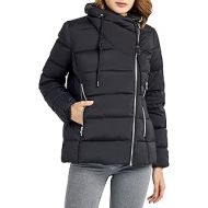 Orolay Hooded Down Jacket Women Winter Stand Collar Oblique Placket Puffer Coat